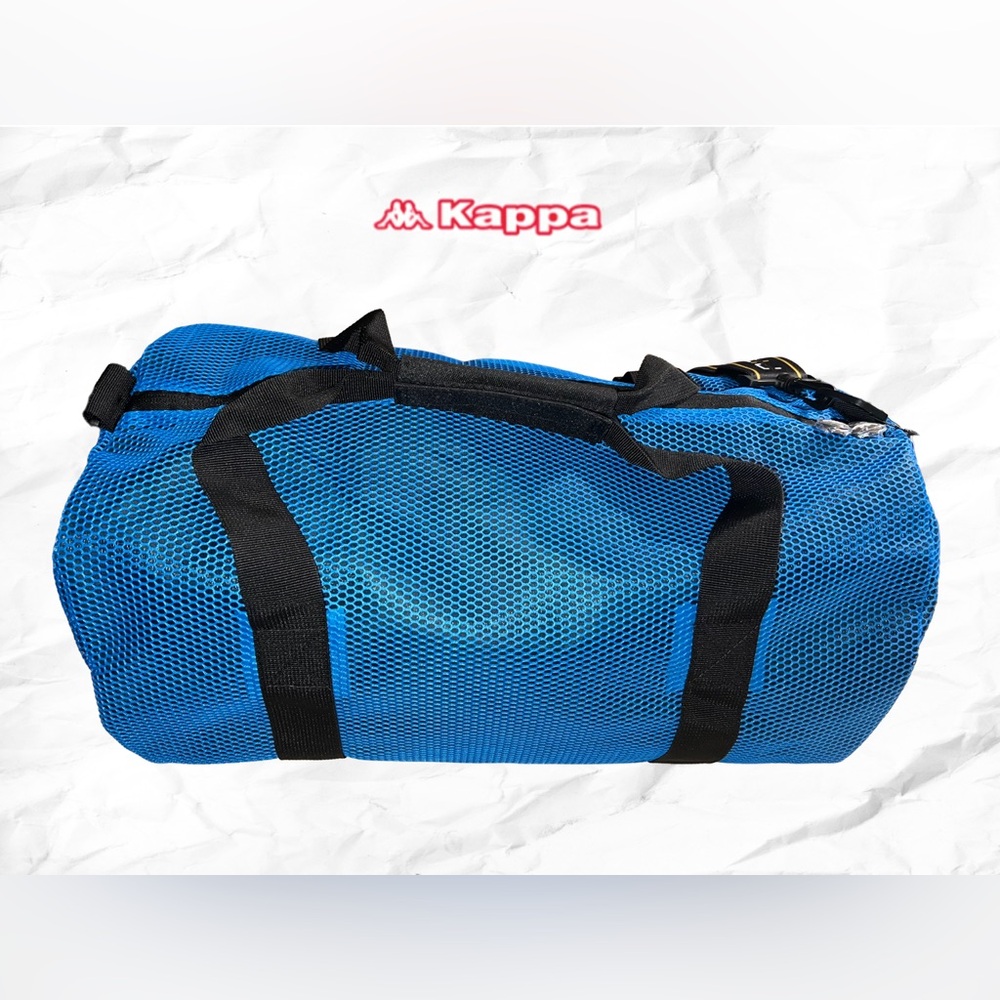 Kappa Blue Mesh and Black Accent Duffel Bag